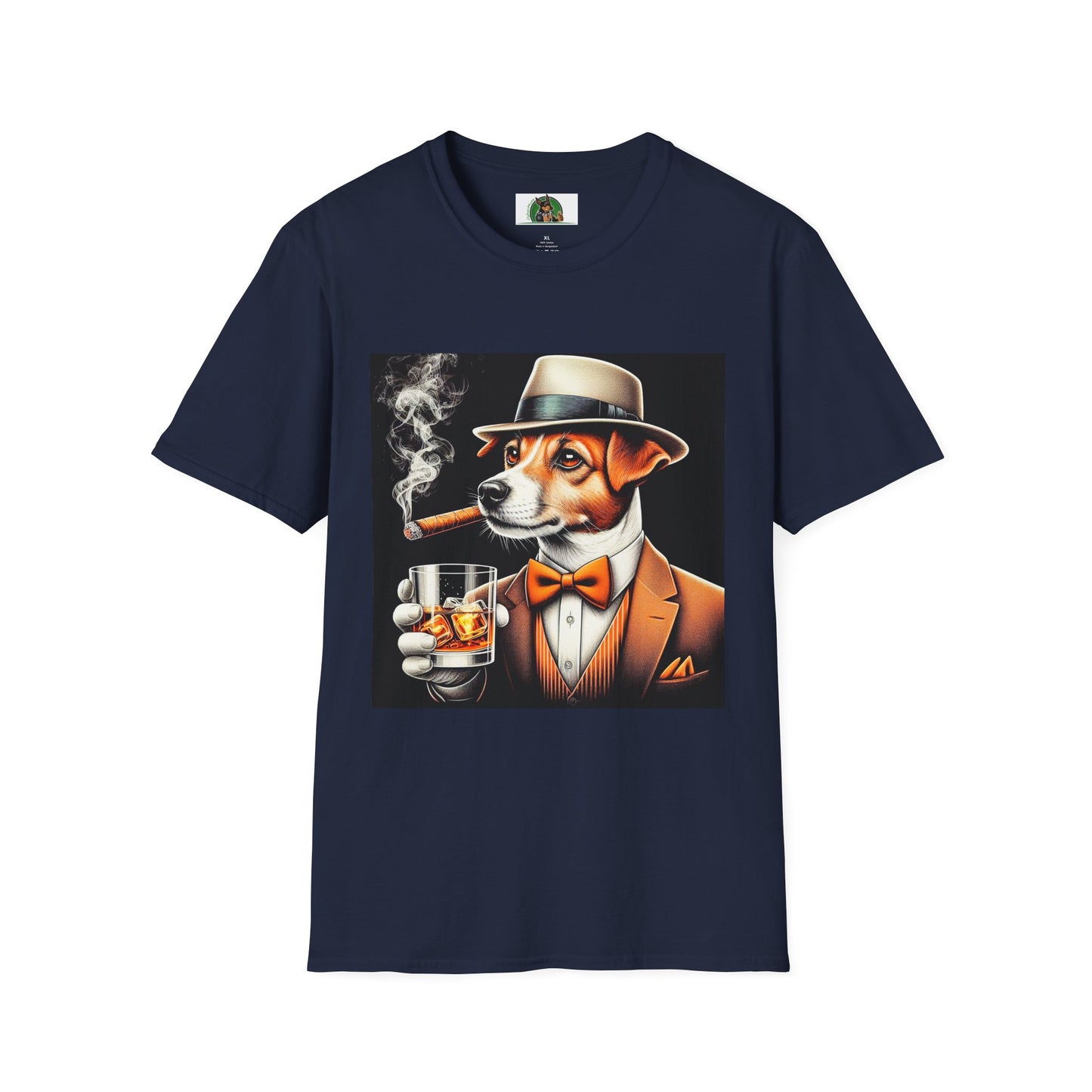 Jack Russell T-Shirt Printify S Navy