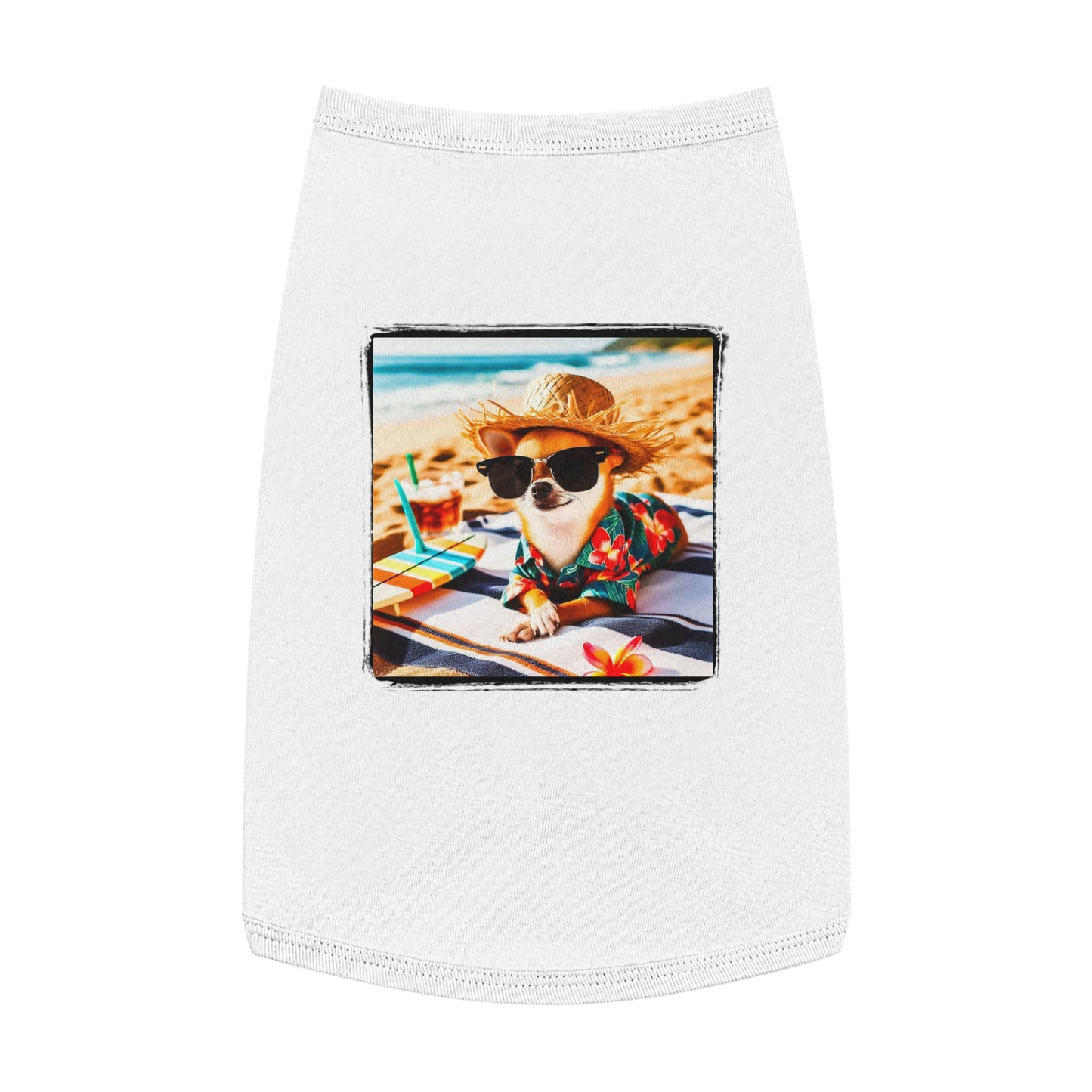 Pet Tank Top Chihuahua Pets Printify L White