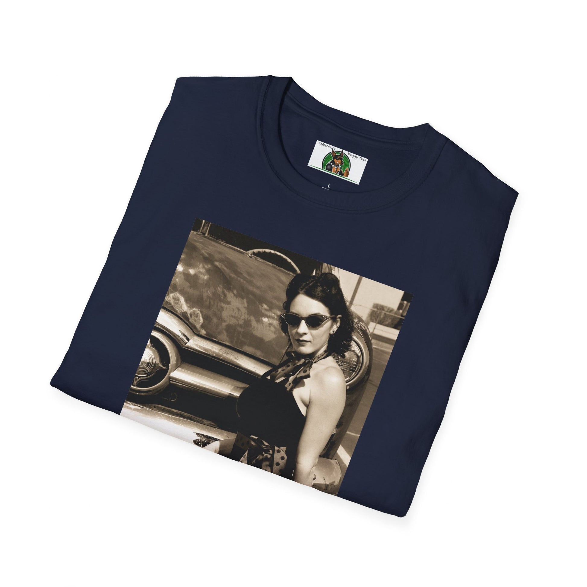 Mis·cel·la·ne·ous Rockabilly Girl T-Shirt Printify   