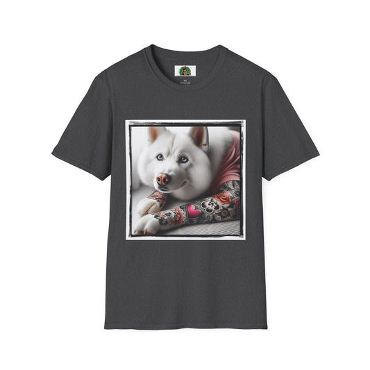 Husky T-Shirt Printify XS Dark Heather