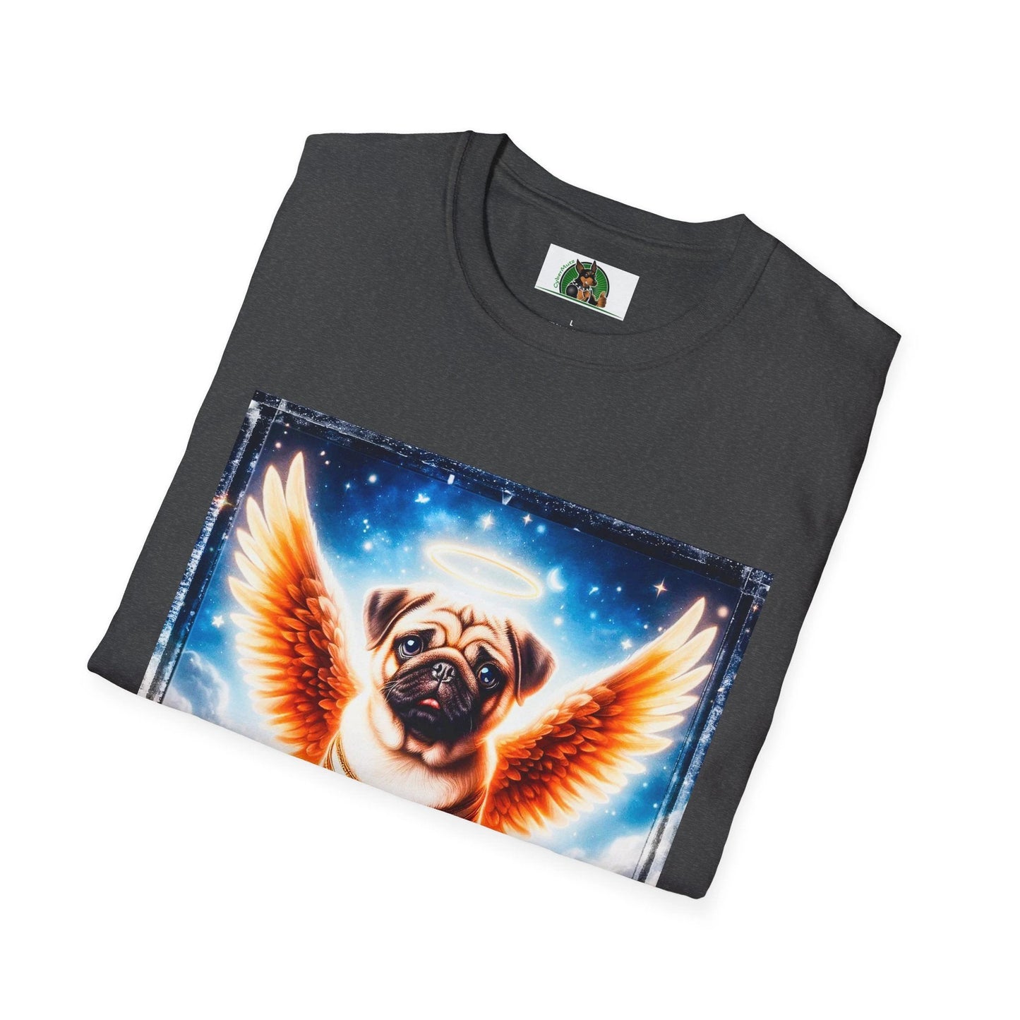 Pug Angel T-Shirt T-Shirt Printify
