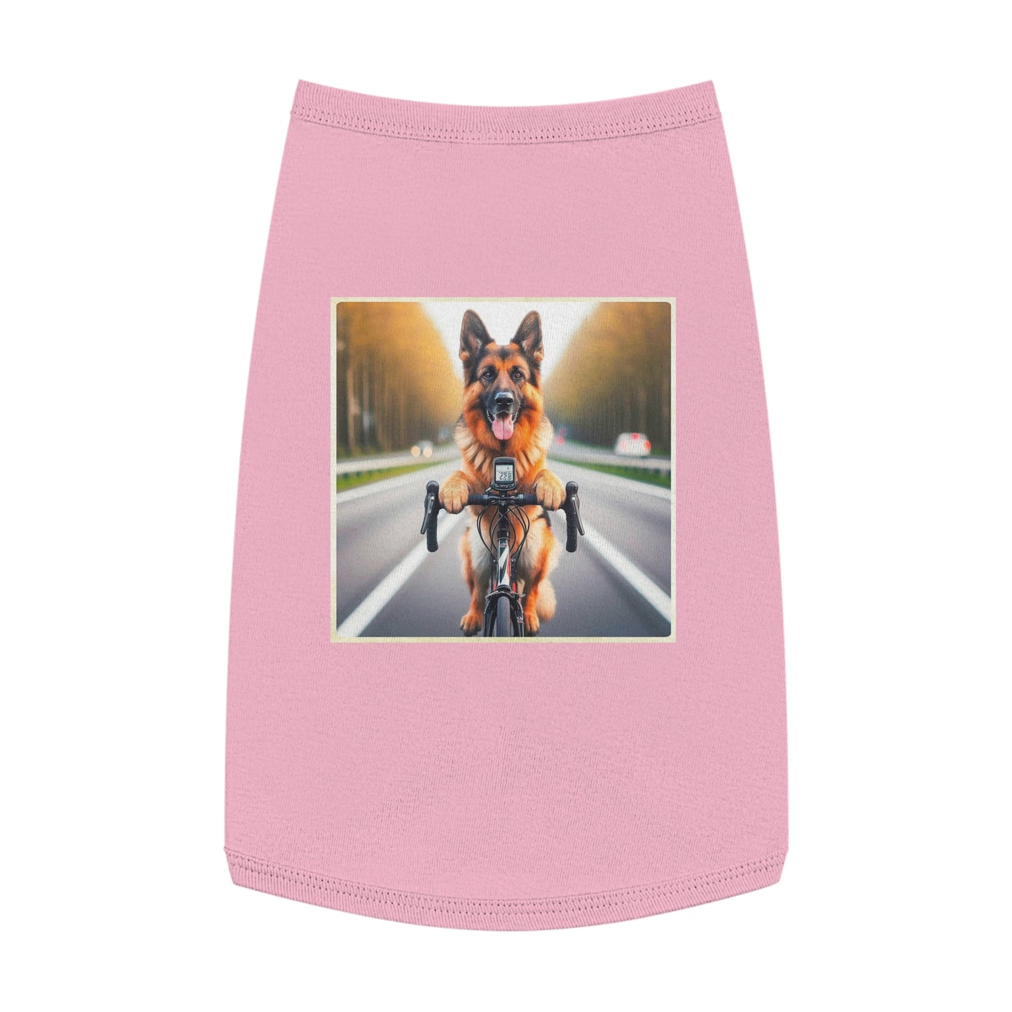 Pet Tank Top German Shepherd Pets Printify L Pink