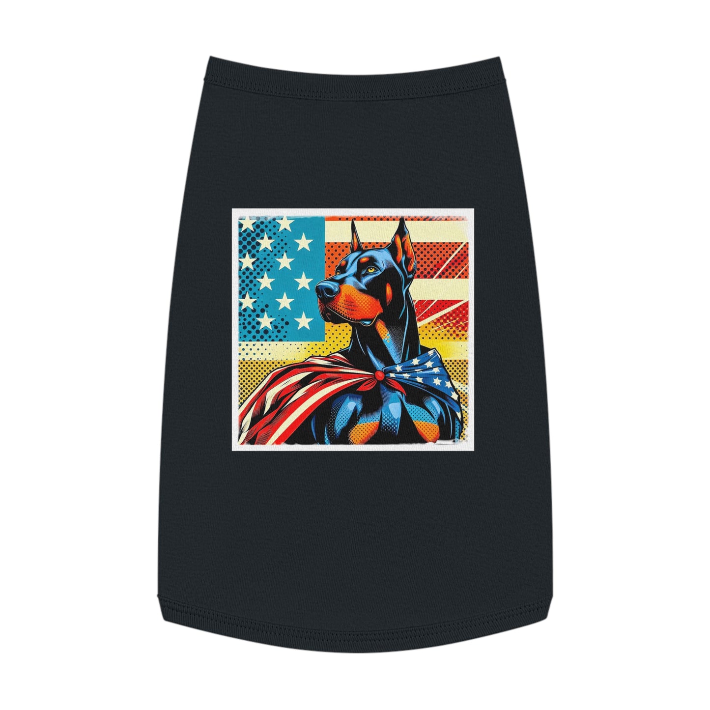 Pet Tank Top Doberman Pets Printify L Black