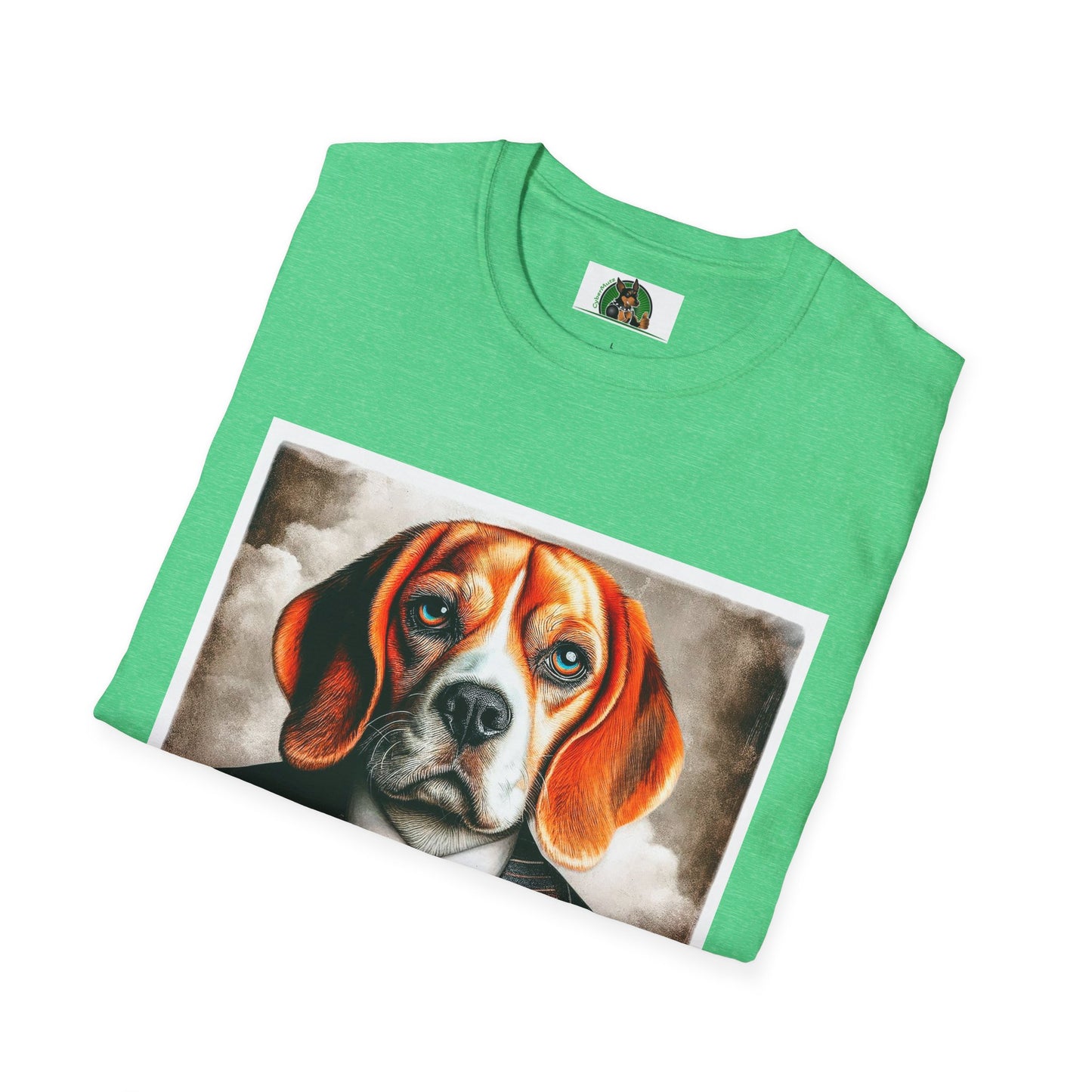 Beagle Wearing Power Suit T-Shirt Printify   