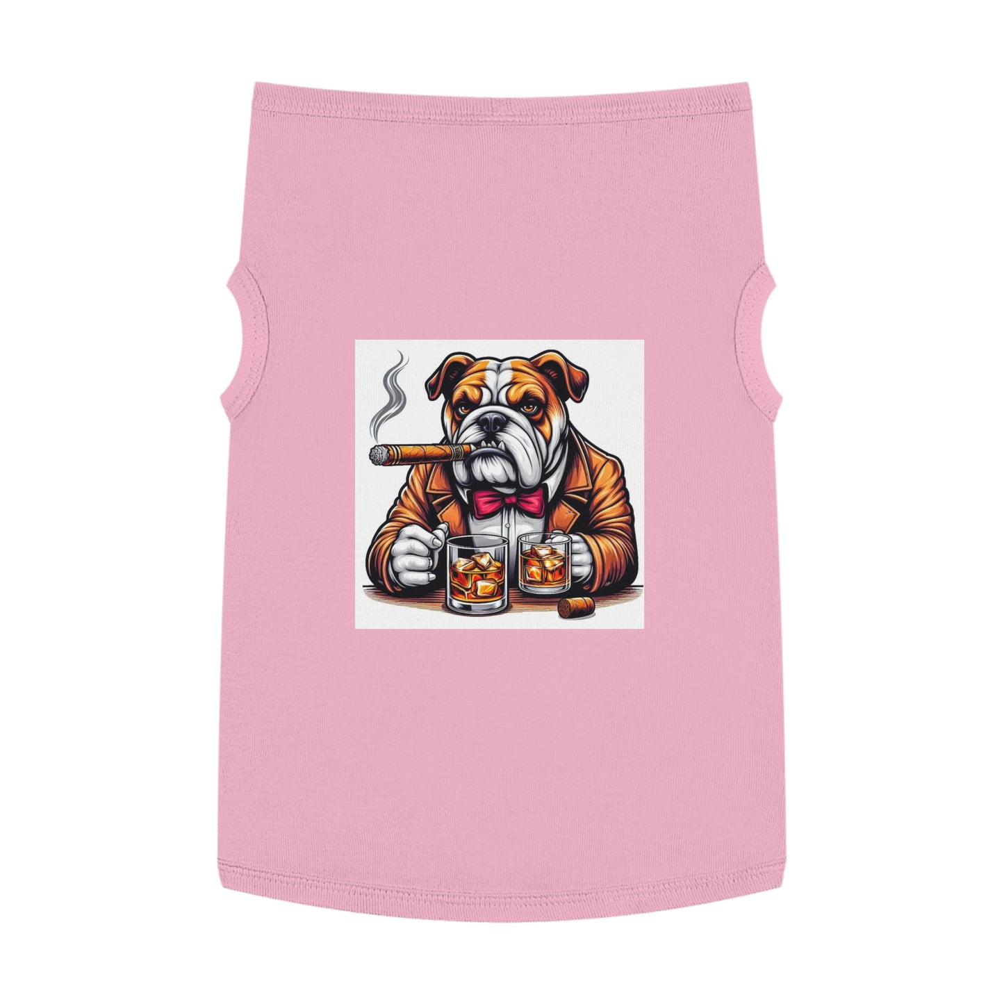 Pet Tank Top Bulldog Pets Printify XL Pink 