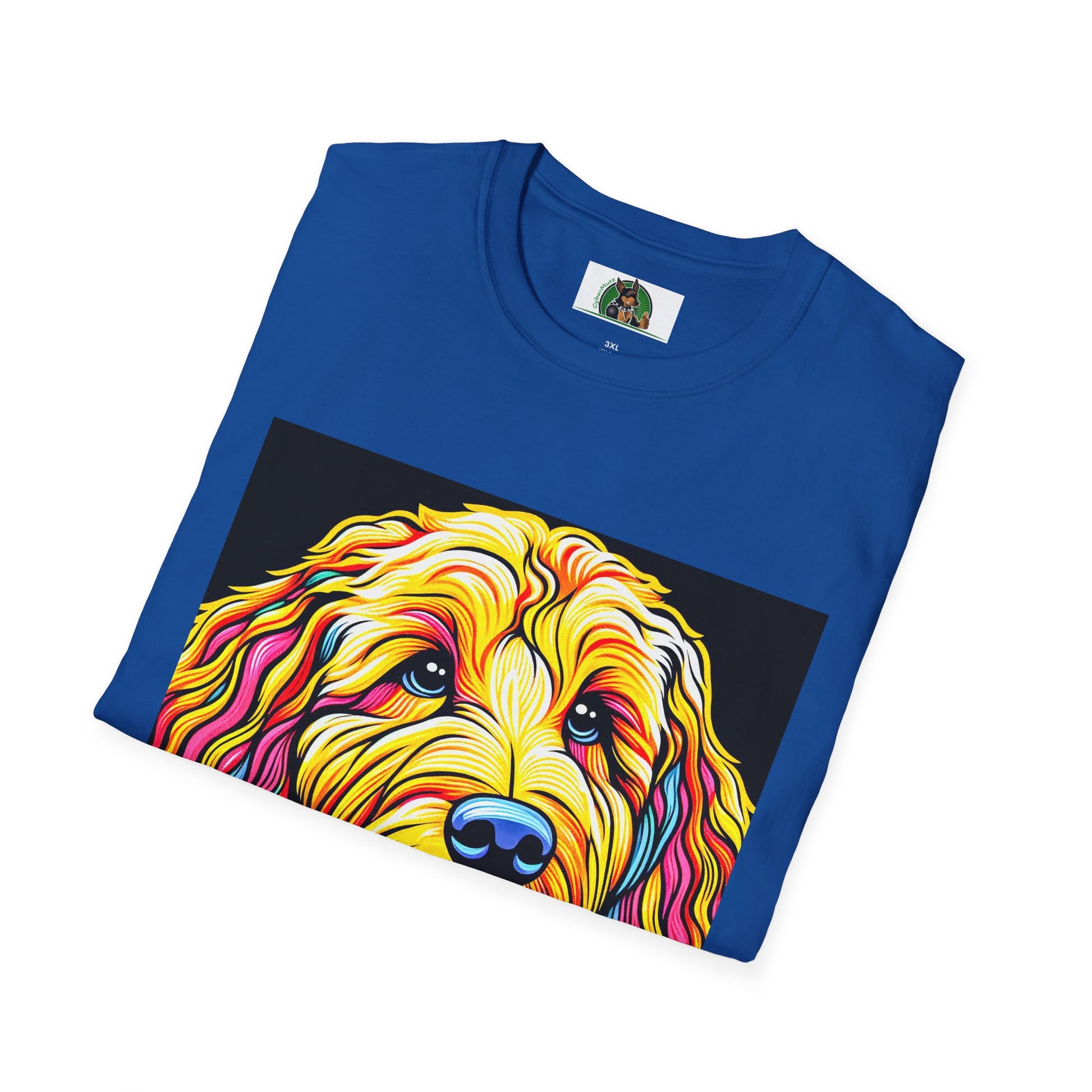 Golden Doodle pretty colors t shirt T-Shirt Printify