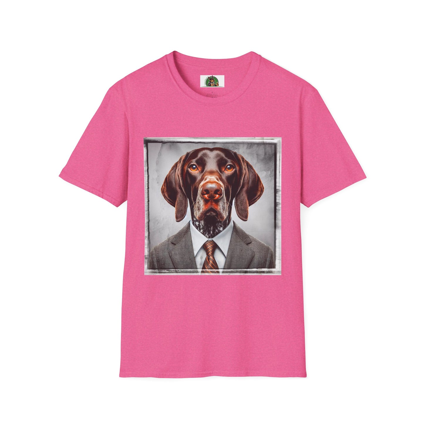 German Shorthaired Pointer T-Shirt Printify S Heather Heliconia