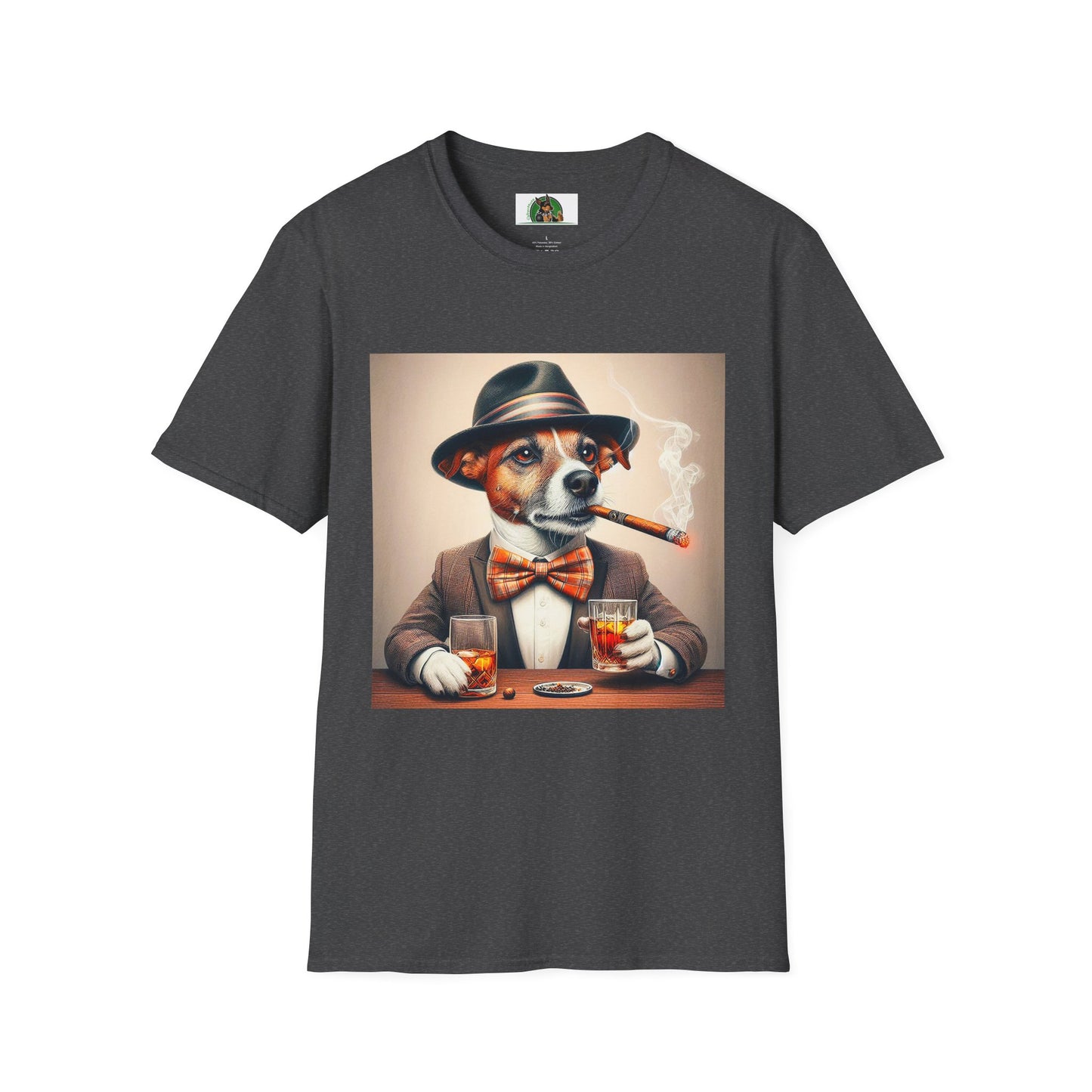 Jack Russell T-Shirt Printify S Dark Heather