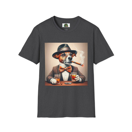 Jack Russell T-Shirt Printify S Dark Heather