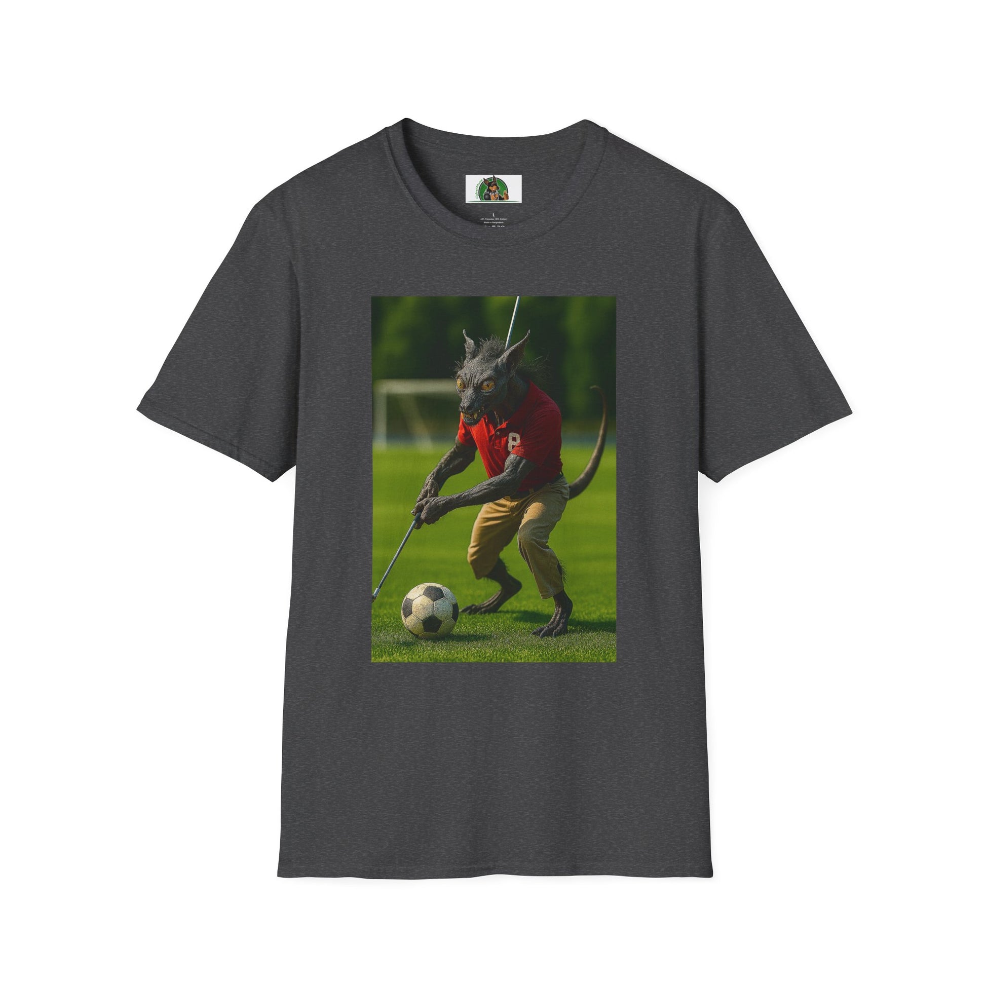Golf Chupacabra T-Shirt Sports T-Shirt Printify Dark Heather XS