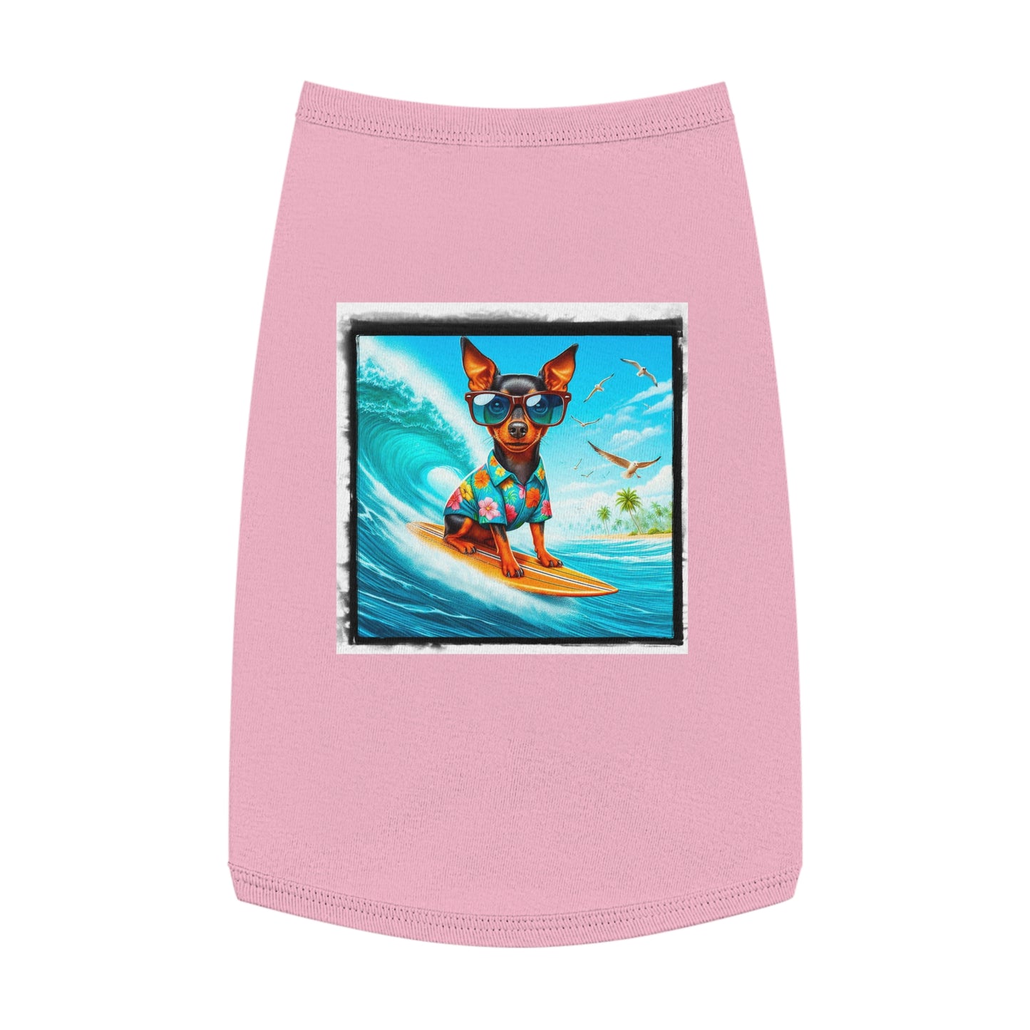 Dog Tank Top - Min Pin Tank Tops Pets Printify   