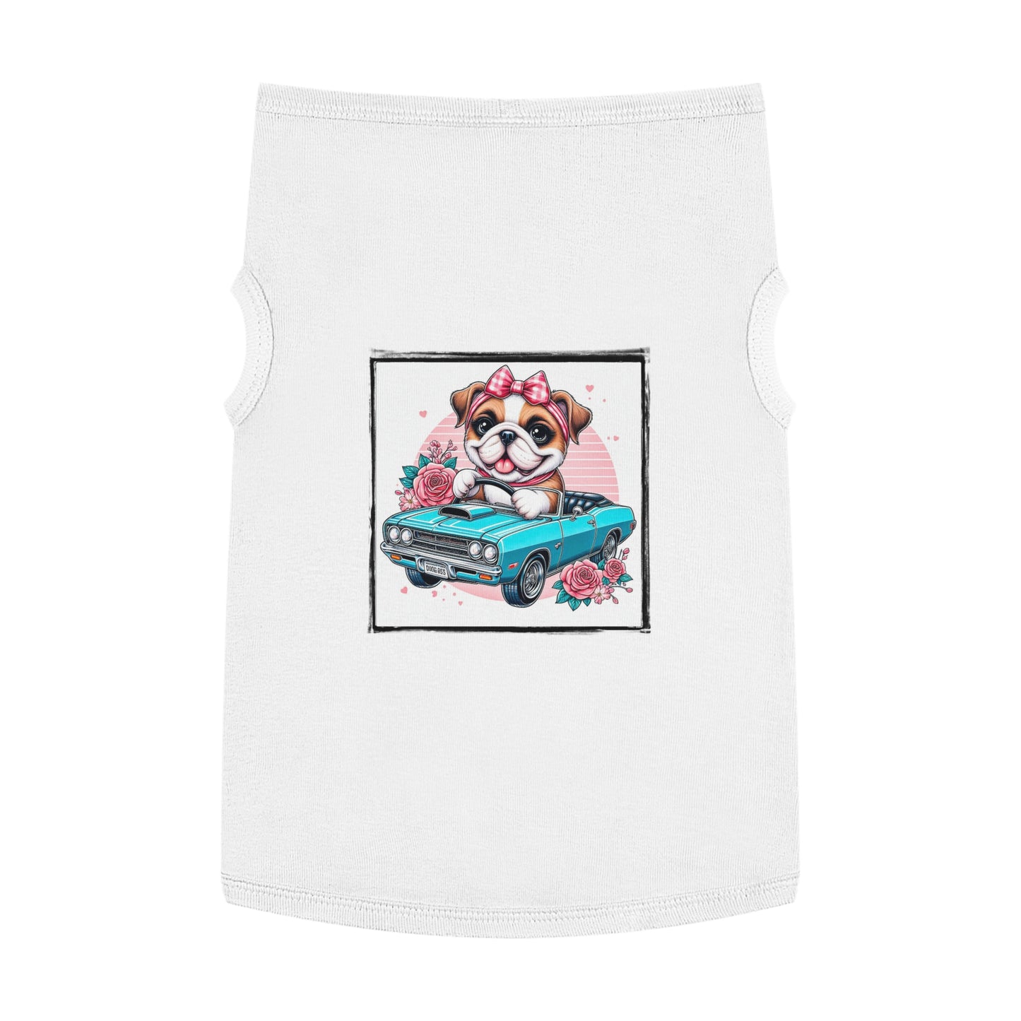 Wacky Pet Tank Top Bulldog Pets Printify XL White 