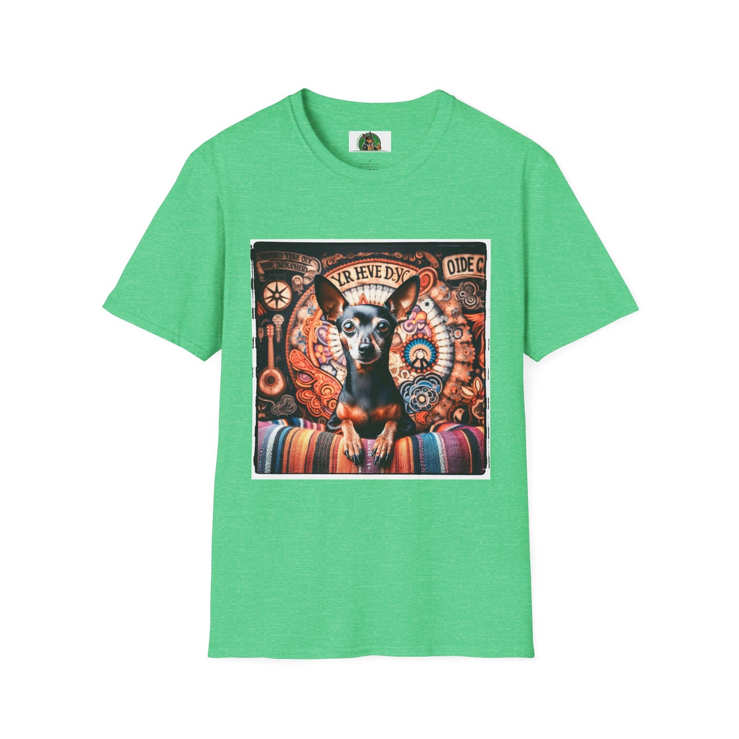 Min Pin T-Shirt T-Shirt Printify S Heather Irish Green 