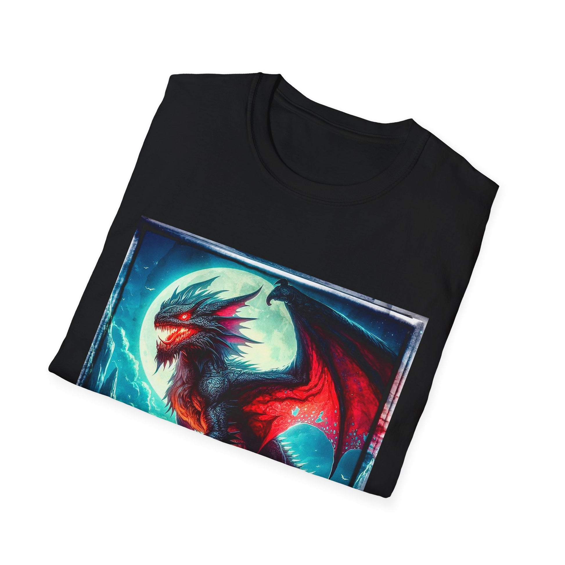 Chupacabra dragon t shirt T-Shirt Printify