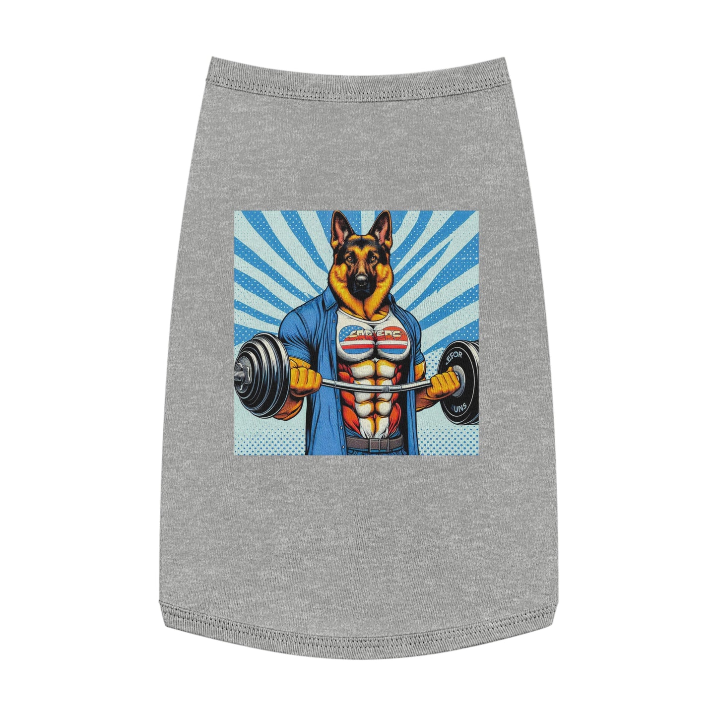 Pet Tank Top German Shepherd Pets Printify L Heather 