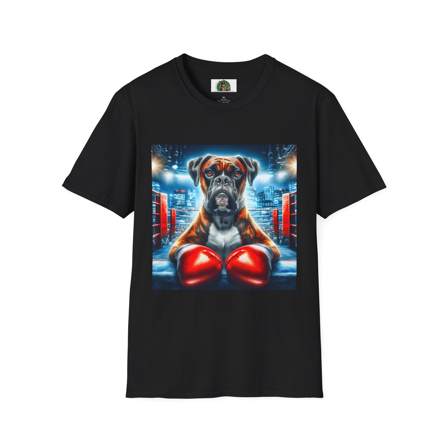 Boxing Boxer Dog Shirt T-Shirt Printify XS Black 