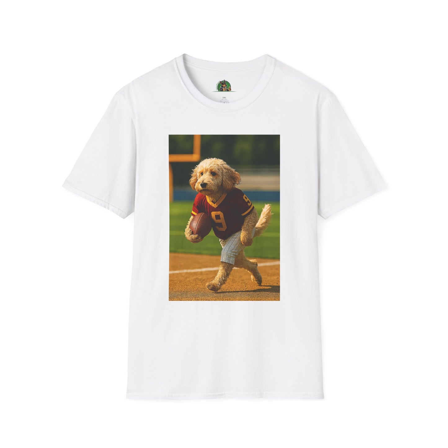 Sports Cockerpoo Football T-Shirt T-Shirt Printify White XS