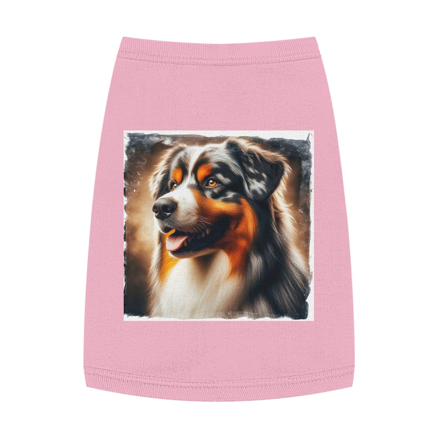 Pet Tank Top Australian Shepherd Pets Printify M Pink 