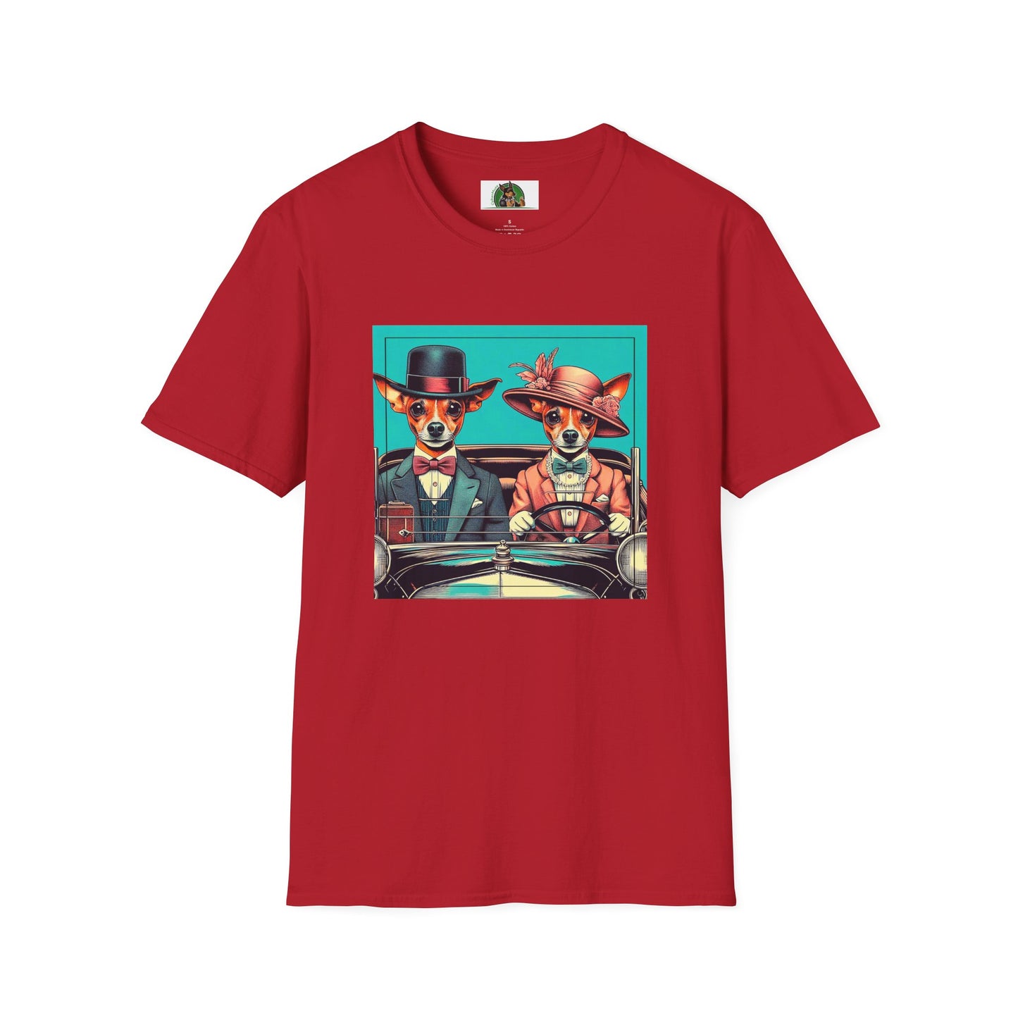 Wacky Min Pin T-Shirt 30s couple T-Shirt Printify S Cherry Red