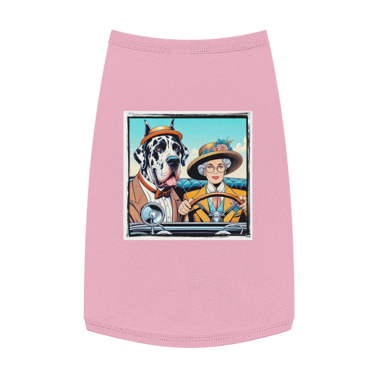 Pet Tank Top Great Dane Pets Printify L Pink