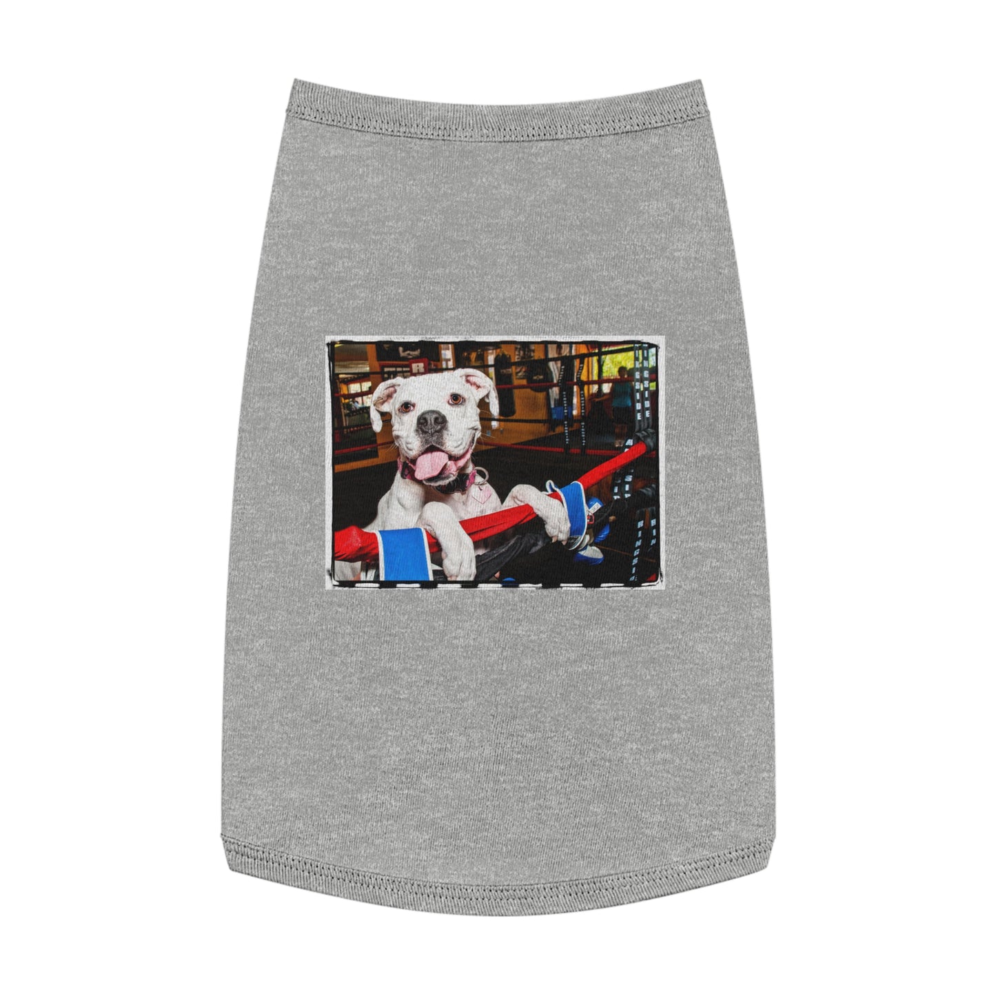 Pet Tank Top Boxer Pets Printify L Heather 