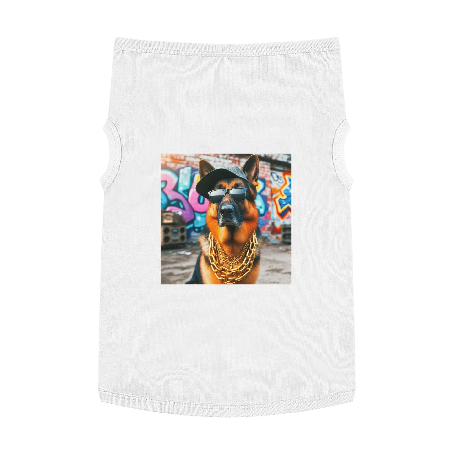 Pet Tank Top German Shepherd Pets Printify XL White 