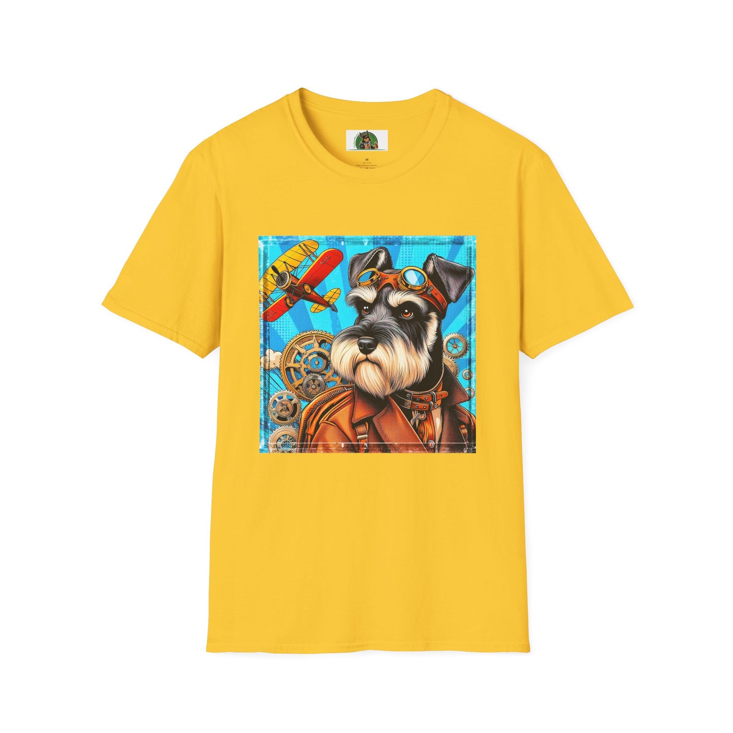 Schnauzer T-Shirt with Miniature Schnauzer Design T-Shirt Printify S Daisy 