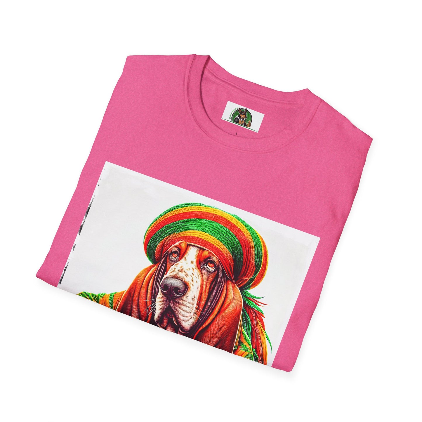 Basset Hound Rasta Dog Playing Guitar