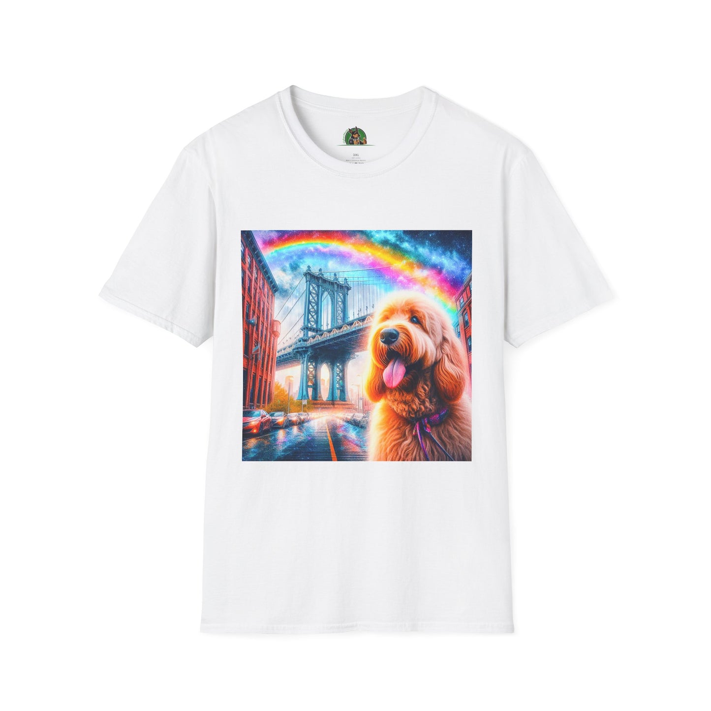 Golden Doodle bridge shirt T-Shirt Printify XS White