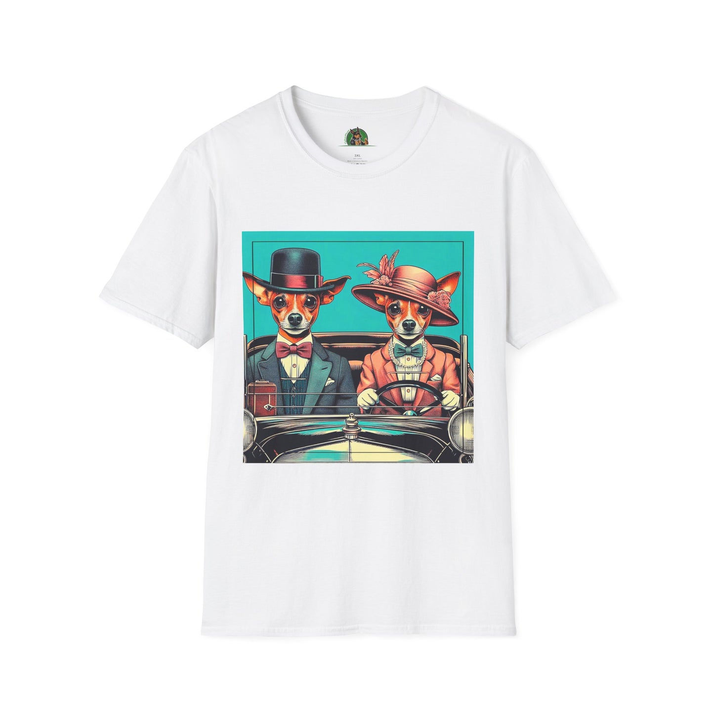 Wacky Min Pin T-Shirt 30s couple T-Shirt Printify XS White