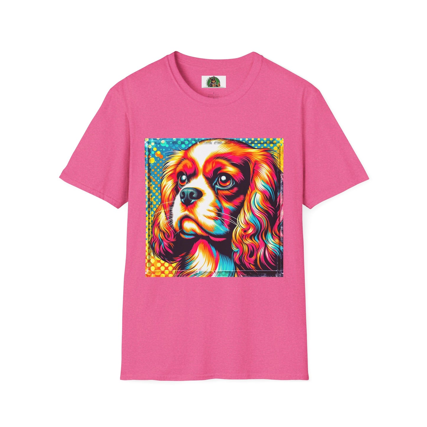 Cavalier King Charles Spaniel T-Shirt Printify S Heather Heliconia