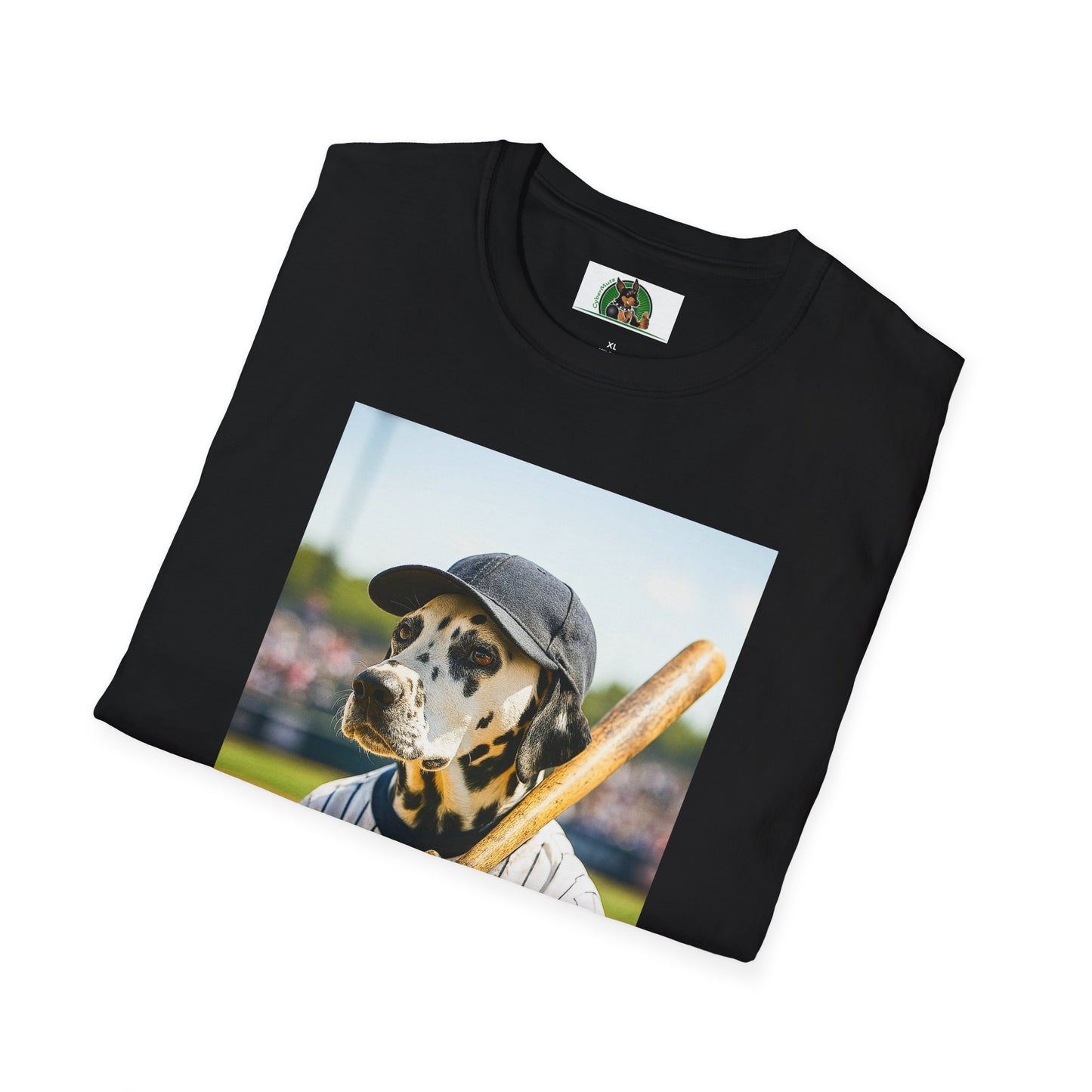Baseball Dalmatian Sports Unisex T-Shirt T-Shirt Printify