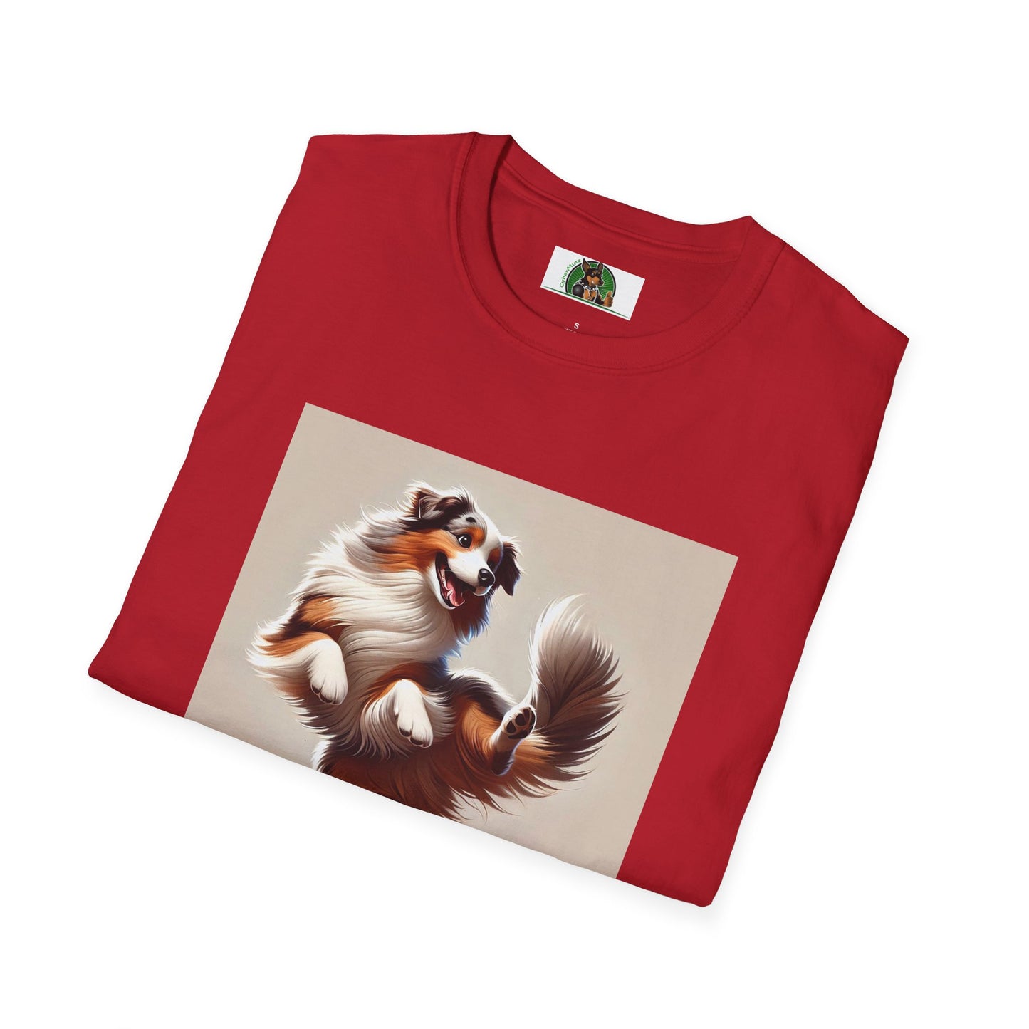 Dog Lover T-Shirt - Dancing Dog Australian Shepherd