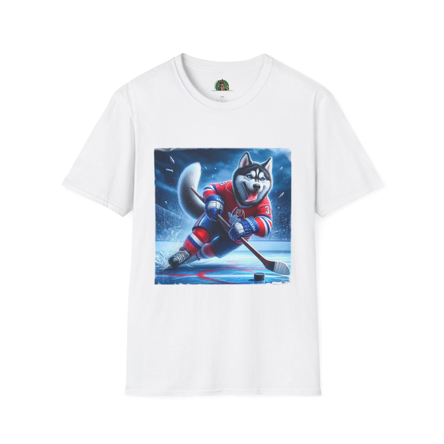 Husky T-Shirt Printify XS White 