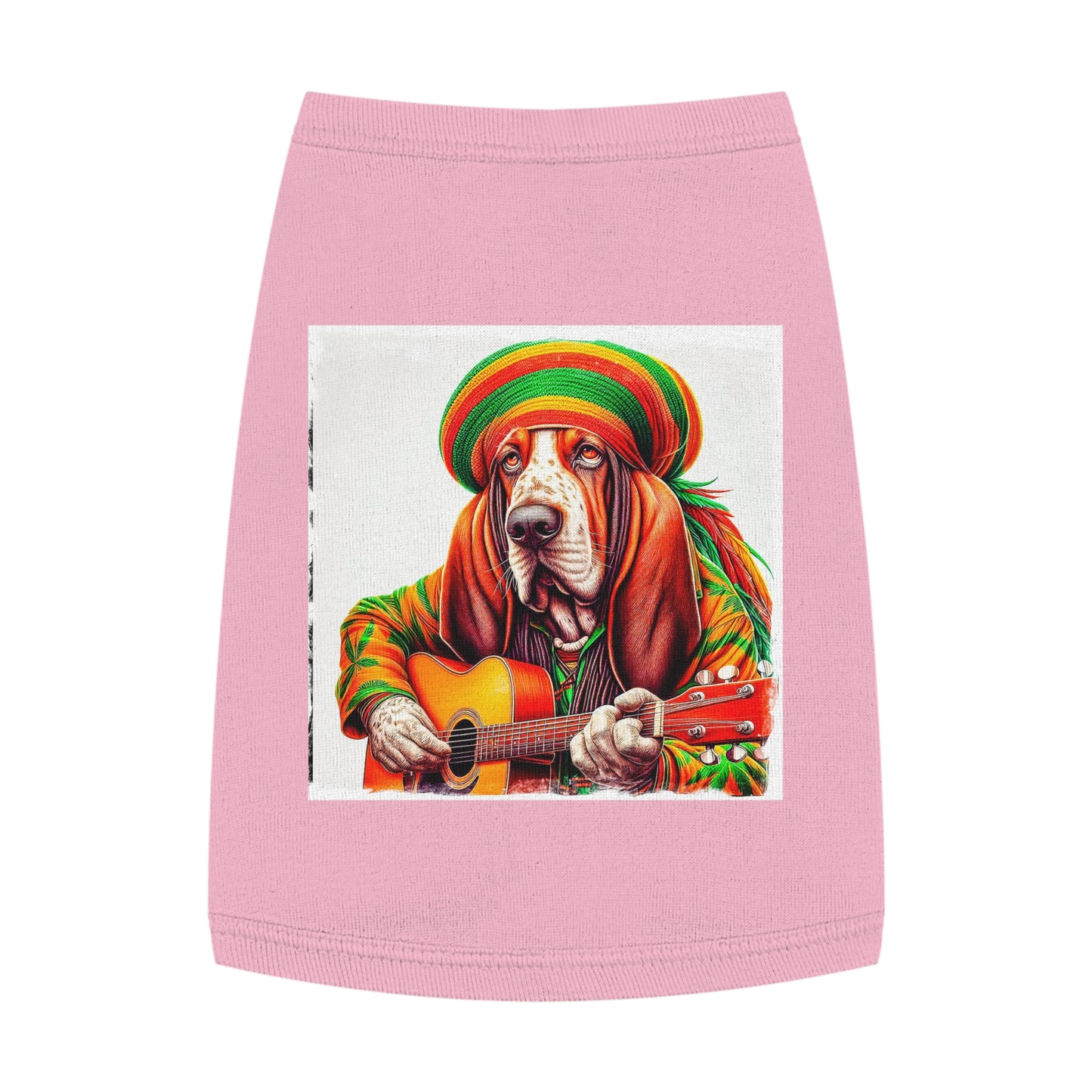 Pet Tank Top Basset Hound Pets Printify M Pink