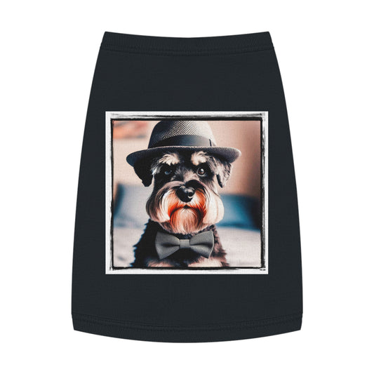 Miniature Schnauzer top hat shirt Pets Printify M Black