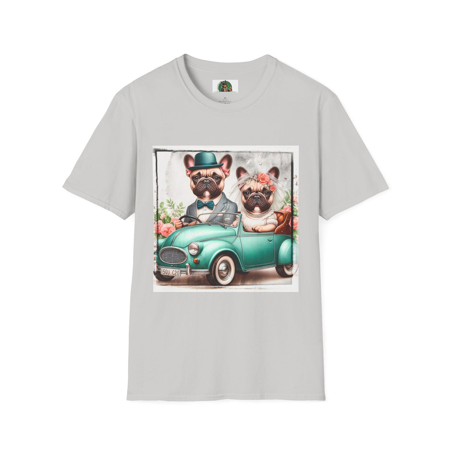 Wacky French Bulldog T-Shirt Printify S Ice Grey