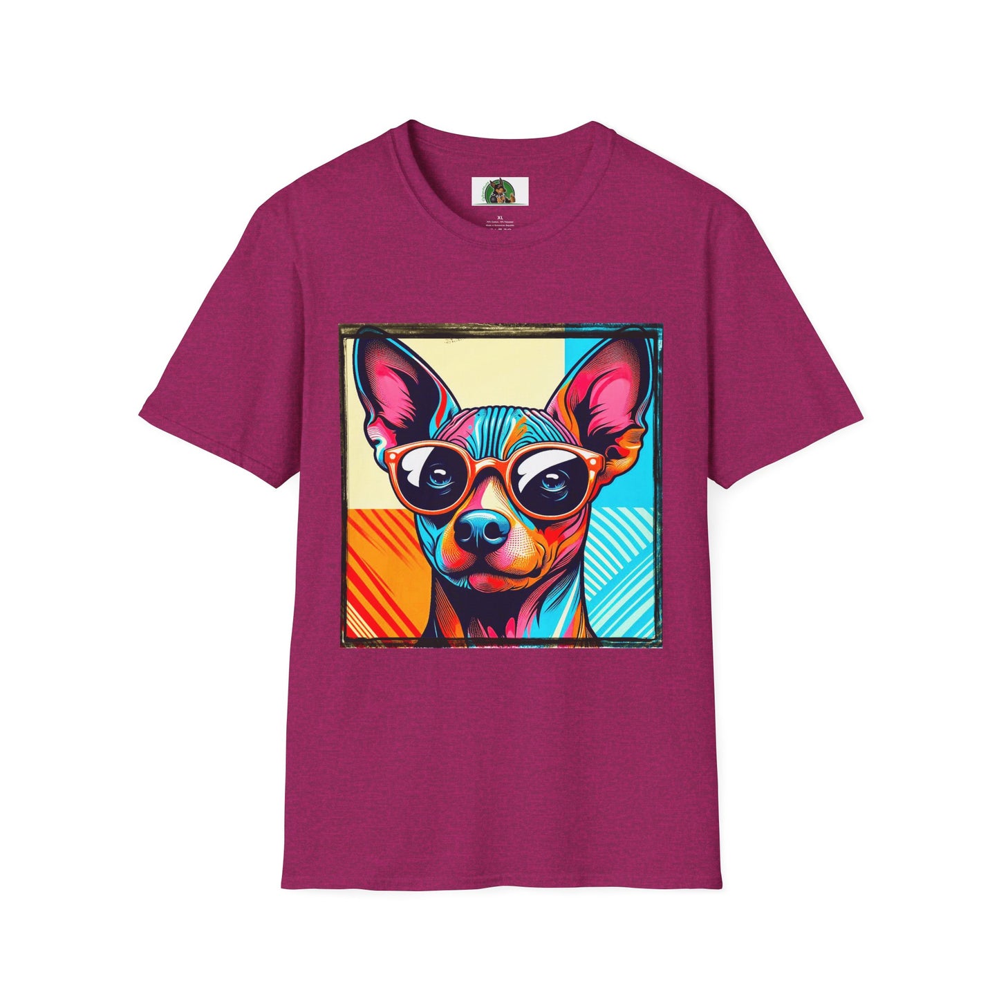 Mexican Hairless Dog T-Shirt Printify S Antique Heliconia 