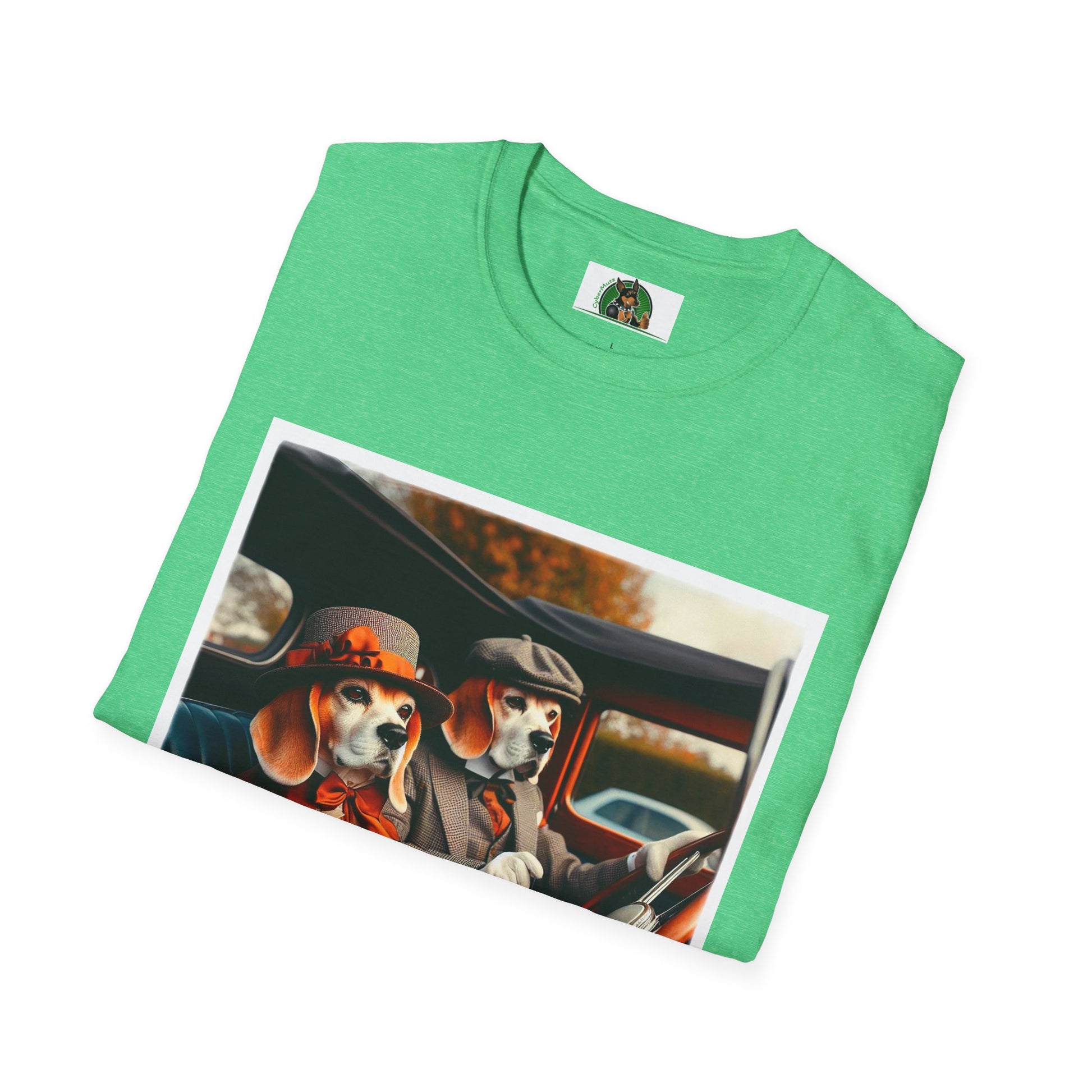 Wacky Beagle Old Time Couple T-Shirt Printify   