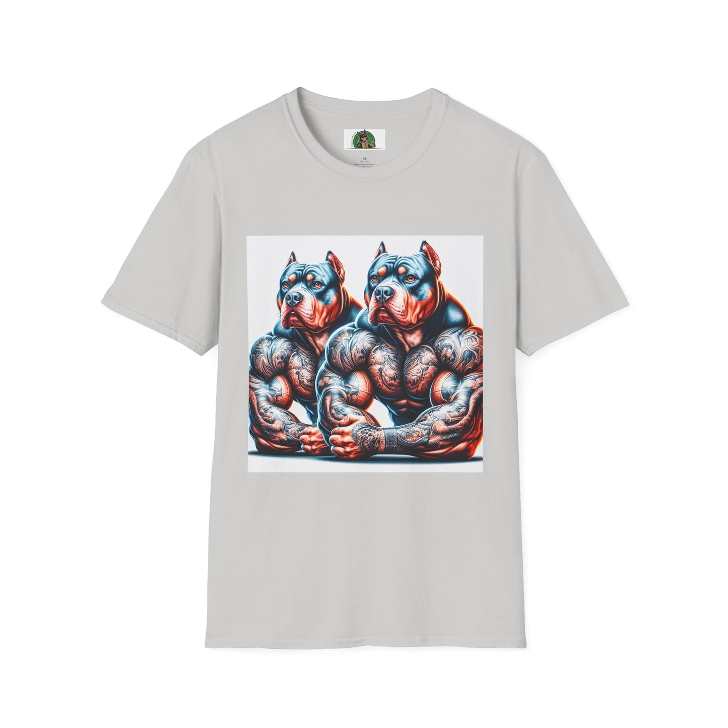 Pit Bull T-Shirt Printify S Ice Grey