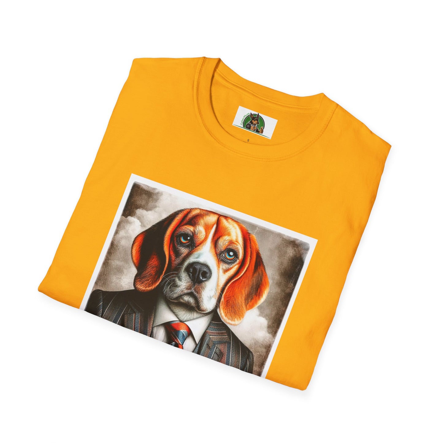 Beagle Wearing Power Suit T-Shirt Printify   