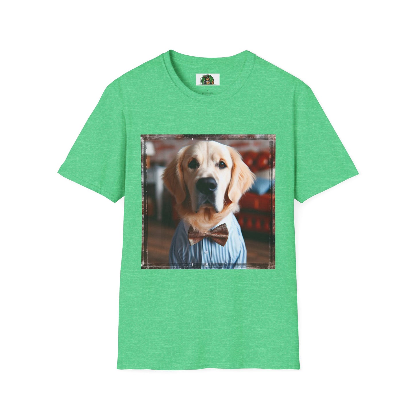 Golden Retriever working dog shirt T-Shirt Printify S Heather Irish Green