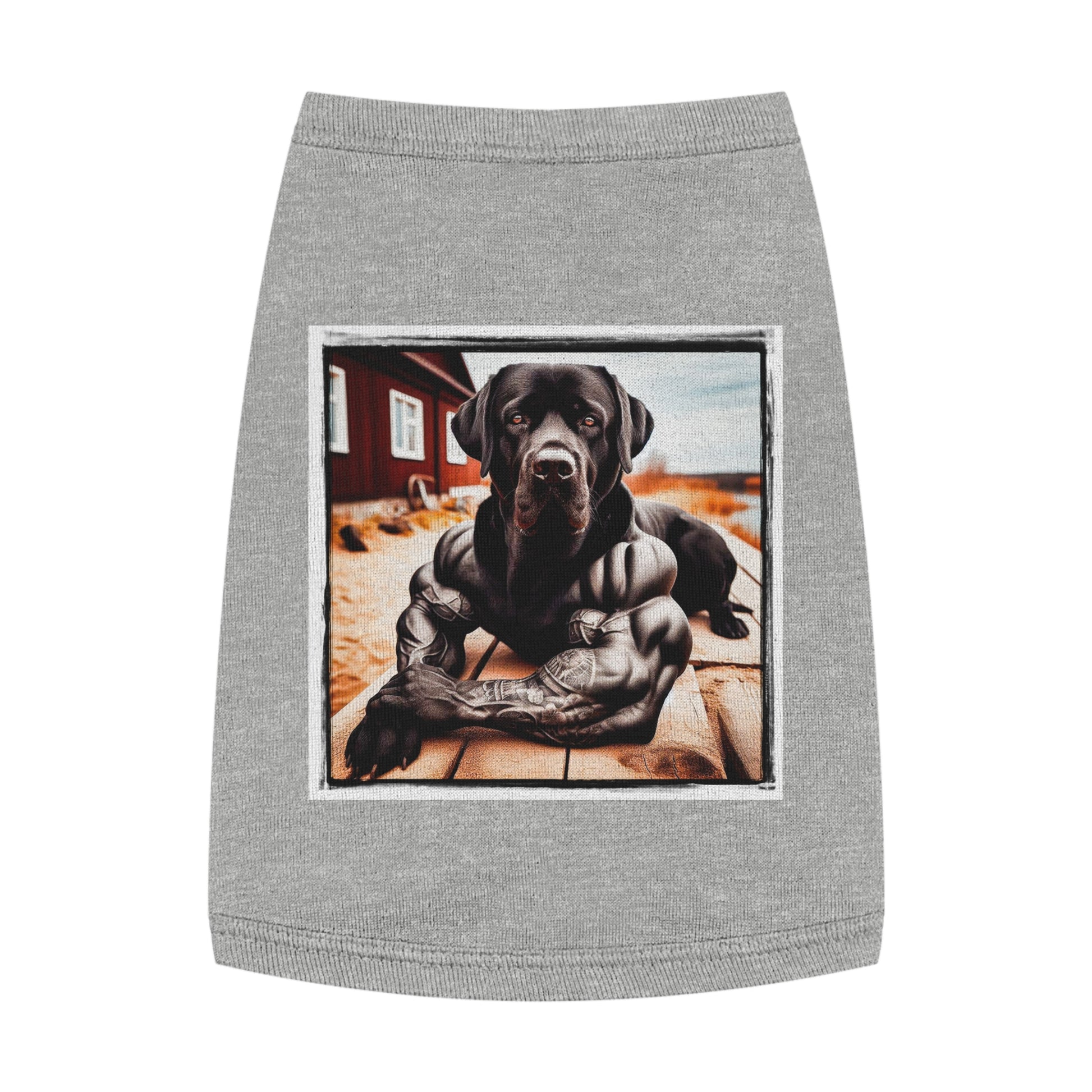 Pet Tank Top Labrador Retriever Pets Printify M Heather 