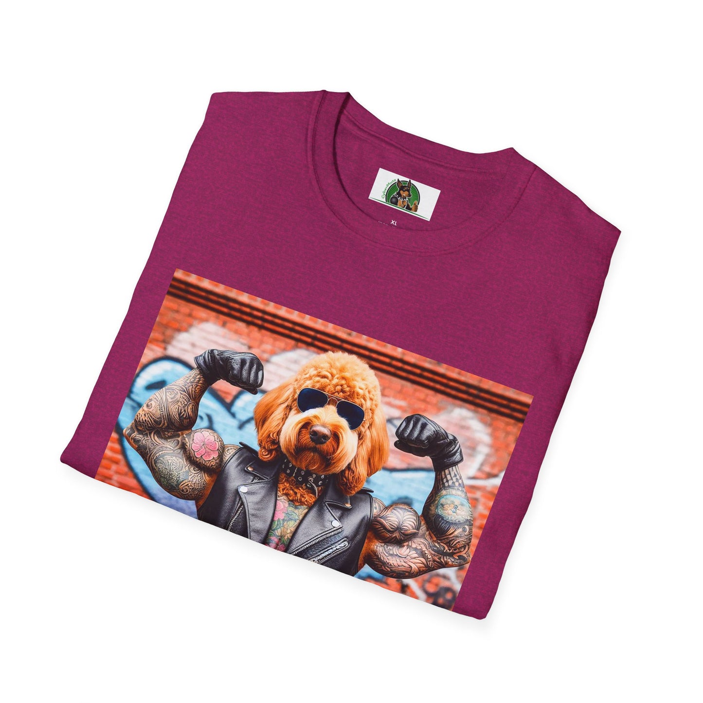 Golden Doodle muscles man t shirt