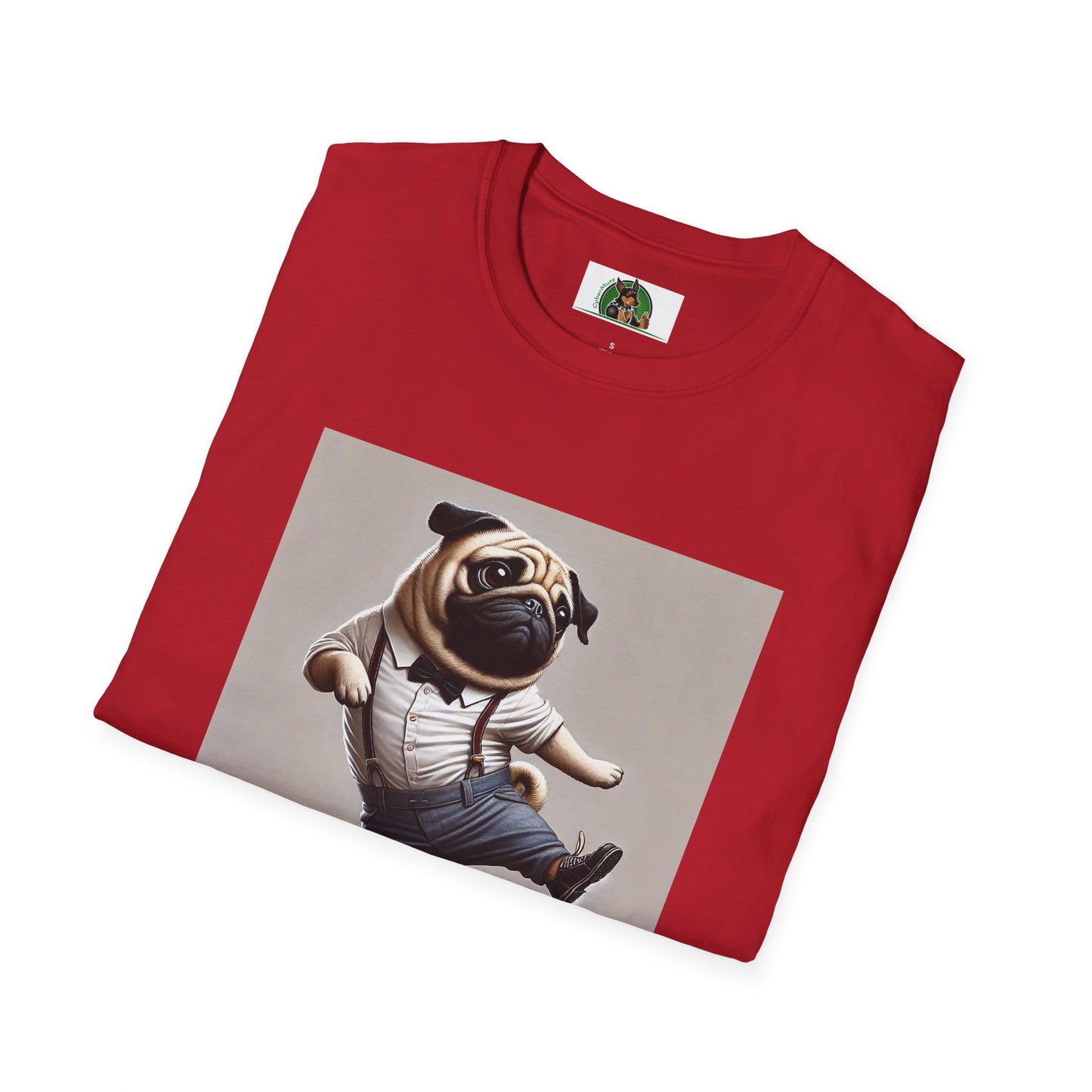 Dancing Pug T-Shirt - Fun and Playful Tee for Dog Lovers