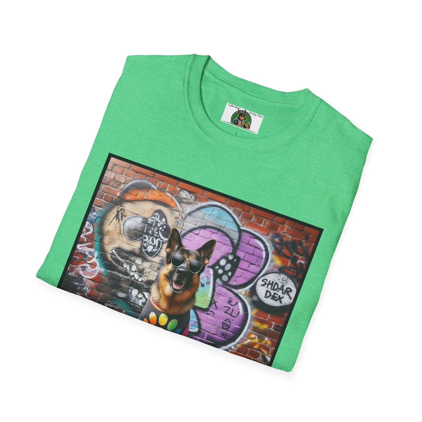 German Shepherd Dog Chillin Unisex Softstyle T-Shirt