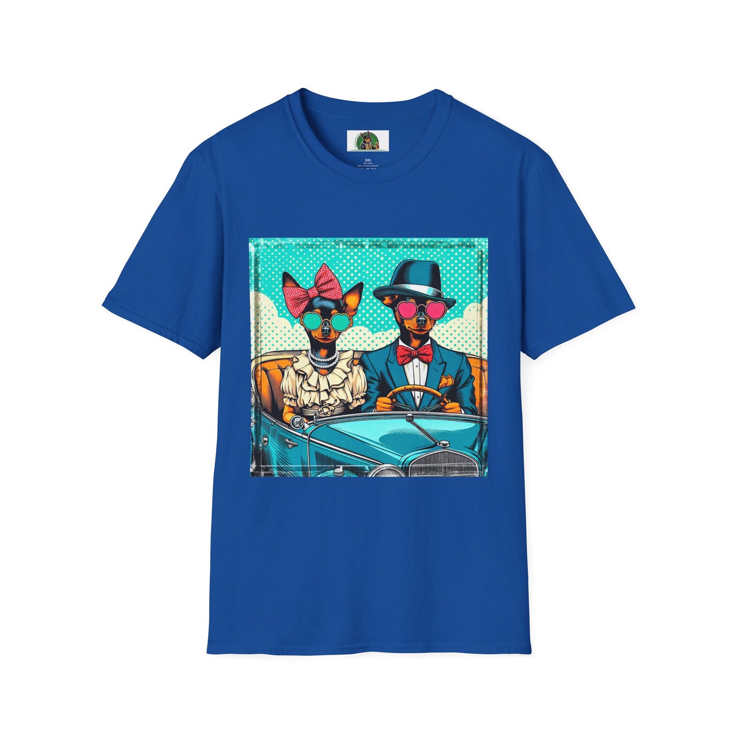 Wacky Min Pin T-Shirt T-Shirt Printify XS Royal 