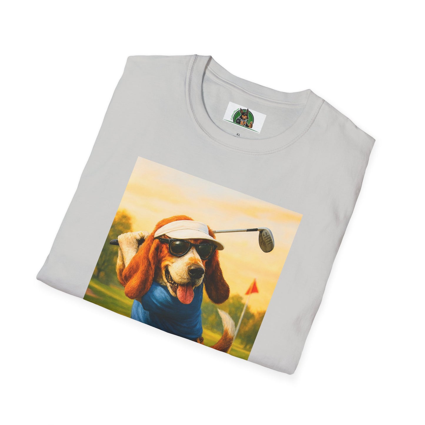 Sports Bassett Hound Dog Golf Unisex T-Shirt