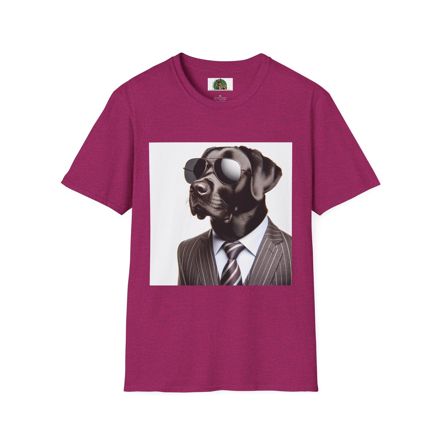 Labrador Retriever T-Shirt Printify S Antique Heliconia 