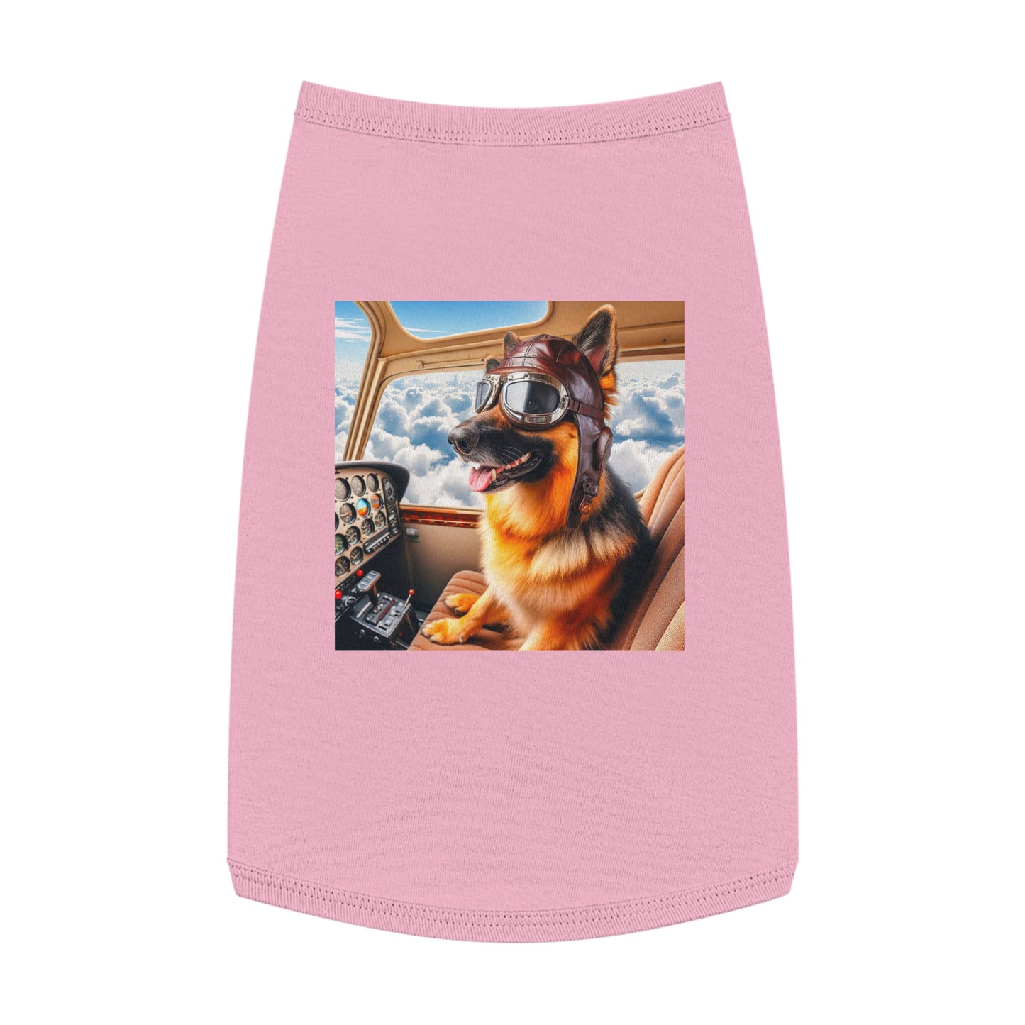 Pet Tank Top German Shepherd Pets Printify L Pink 